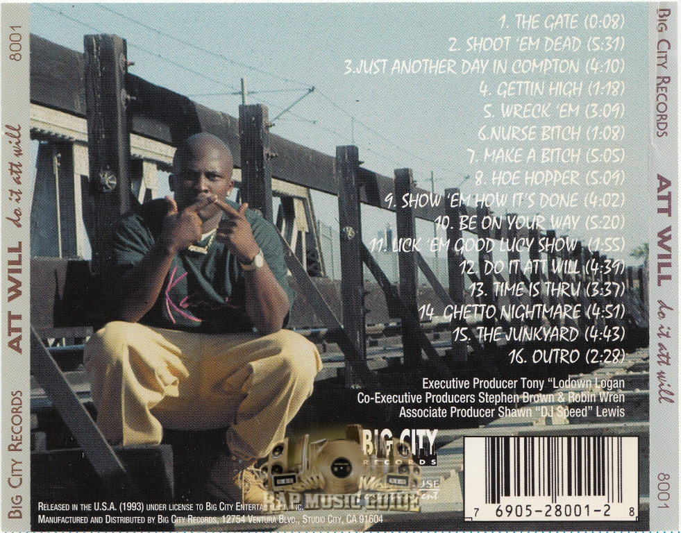 洋楽 G RAP!!ATT WILL/DO IT ATT WILL Att Will – Do It Att Will – CD (Album), 1993 [r1354105